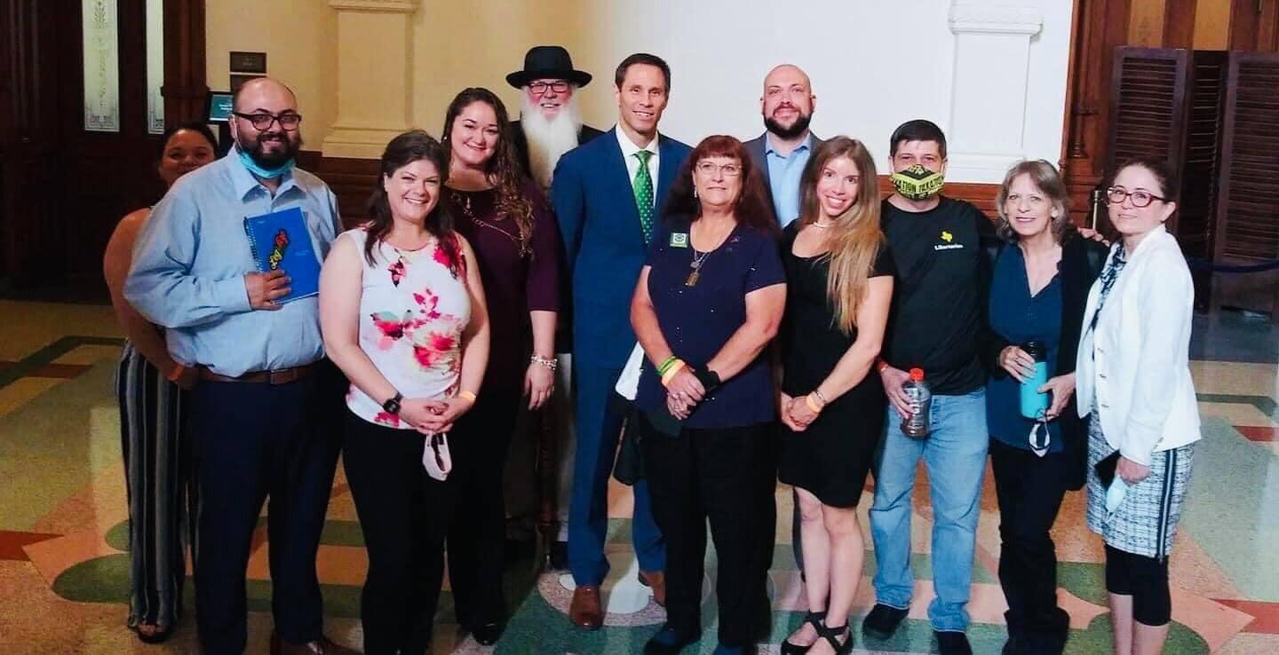 cannabis advocates at capitol 2021